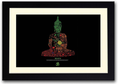 

Aabhaas Wall Poster om-believe-buddha-afp-aphfzk Paper Print(12 inch X 18 inch, Rolled)