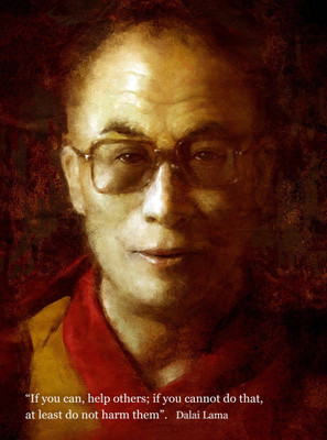 

Aabhaas Wall Poster Dalai Lama DALP Paper Print(12 inch X 18 inch, Rolled)