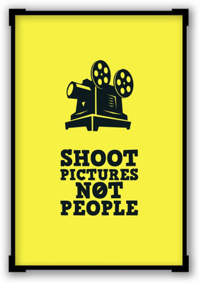 

Wall Poster Shoot Pictures Not People Paper Print(12 inch X 18 inch, Rolled)