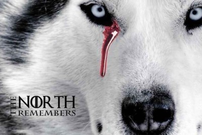 

Wall Poster The North Remembers White Direwolf Paper Print(12 inch X 18 inch, Rolled)