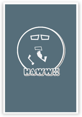 

Aabhaas Wall Poster Haww Desi Emotion Quirky Illustration Funny Humor Reactions Paper Print(12 inch X 18 inch, Rolled)