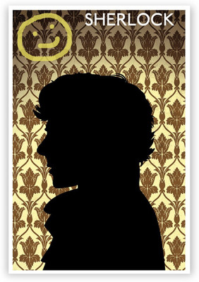 

Aabhaas Wall Poster Sherlock Holmes B Silhouette TV Series Paper Print(12 inch X 18 inch, Rolled)