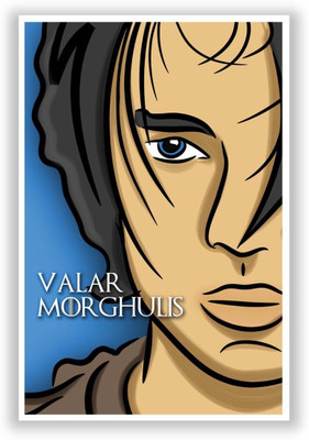 

Aabhaas Wall Poster Valar Morghulis Arya Stark Game Of Thrones Inspired Fan Paper Print(12 inch X 18 inch, Rolled)