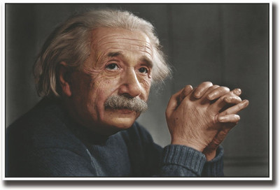 

Aabhaas Wall Poster Albert Einstein Photograph Paper Print(12 inch X 18 inch, Rolled)