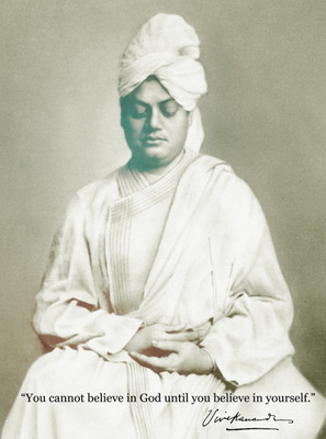 

Aabhaas Wall Poster Swami Vivekananda Paper Print(12 inch X 18 inch, Rolled)