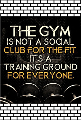 

Akhuratha Designs Wall Poster Gym Inspirational Wall Paper Print(12 inch X 18 inch, Rolled)