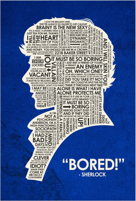 

Wall Poster Sherlock Bored Paper Print(12 inch X 18 inch, Rolled)