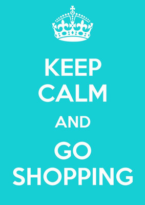 

Akhuratha Wall Poster Keep Calm And Go Shopping Paper Print(12 inch X 18 inch, Rolled)