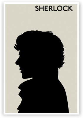 

Wall Poster Sherlock Holmes B Silhouette White TV Series Paper Print(12 inch X 18 inch, Rolled)