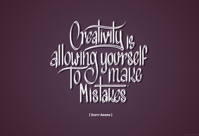 

Akhuratha Wall Poster Creativity Is Allowing Yourself to Make Mistakes - Scott Adams Paper Print(12 inch X 18 inch, Rolled)