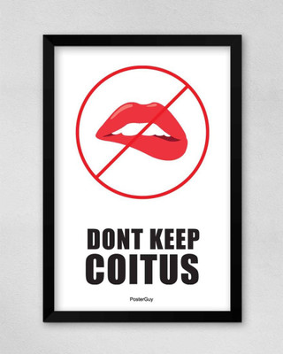 

Aabhaas Wall Poster Dont Keep Coitus The Big Bang Theory Paper Print(12 inch X 18 inch, Rolled)