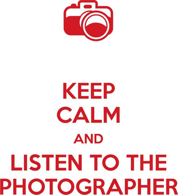 

Aabhaas Wall Poster Keep Calm And Listen To The Photographer Paper Print(12 inch X 18 inch, Rolled)