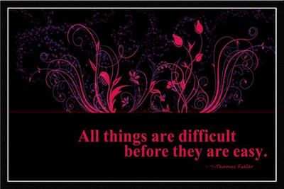 

Akhuratha Wall Poster Things Difficult Before Thay Are Easy Wood By Paper Print(12 inch X 18 inch, Rolled)