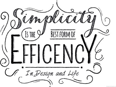 

Akhuratha Wall Poster Simplicity is the best form of efficiency! Paper Print(12 inch X 18 inch, Rolled)