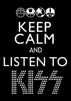

Aabhaas Wall Poster Keep Calm And Listen To Kiss! Paper Print(12 inch X 18 inch, Rolled)