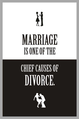 

Akhuratha Wall Poster Marriage - Divorce Paper Print(12 inch X 18 inch, Rolled)
