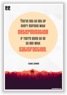 

Akhuratha Wall Poster Get Up With Determination Motivational Paper Print(12 inch X 18 inch, Rolled)