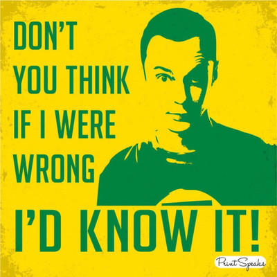 

Wall Poster BigBangTheoryQuote Paper Print(12 inch X 18 inch, Rolled)