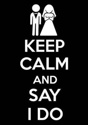 

Aabhaas Wall Poster Keep Calm And Say I Do! Paper Print(12 inch X 18 inch, Rolled)