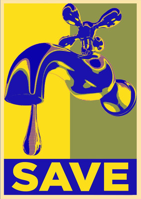 

Akhuratha Wall Poster Save Water Paper Print(12 inch X 18 inch, Rolled)