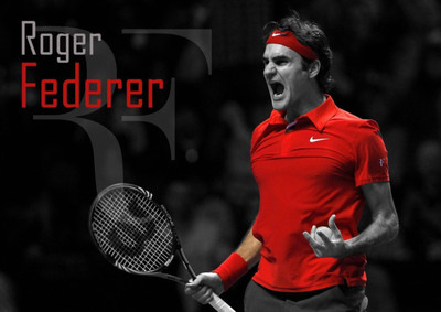 

Akhuratha Roger Federer Fine Quality Wall Poster Paper Print(12 inch X 18 inch, Rolled)
