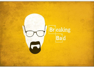 

Aabhaas Wall Poster Breaking Bad Yellow Paper Print(12 inch X 18 inch, Rolled)
