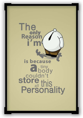 

Aabhaas Wall Poster Only Reason I Am Fat | Funny Illustration Paper Print(12 inch X 18 inch, Rolled)