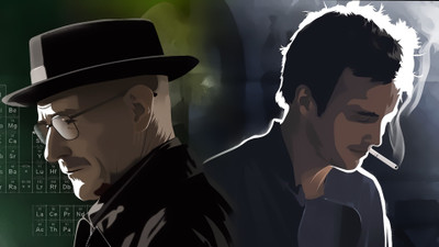 

Aabhaas TV Show Breaking Bad Jesse Pinkman Walter White HD Wall Poster Paper Print(12 inch X 18 inch, Rolled)