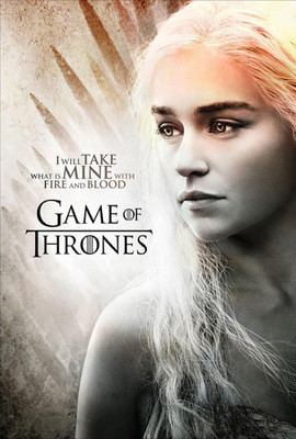 

Wall Poster Game Of Thrones With Fire And Blood Daenerys Paper Print(12 inch X 18 inch, Rolled)
