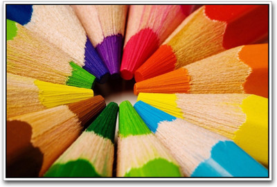 

Aabhaas Wall Poster Colorful Pencils Paper Print(12 inch X 18 inch, Rolled)
