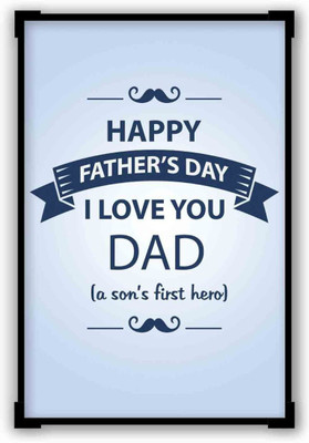 

Aabhaas Wall Poster I Love You Dad | Son | Father's Day Gifts Paper Print(12 inch X 18 inch, Rolled)