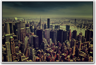 

Wall Poster New york City Aerial Paper Print(12 inch X 18 inch, Rolled)