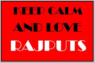 

Aabhaas Wall Poster Keep Calm And Love Rajputs Paper Print(12 inch X 18 inch, Rolled)