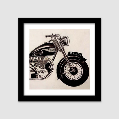 

Wall Poster Bike Sketch & Wall PosterMounted Paper Print(12 inch X 18 inch, Rolled)