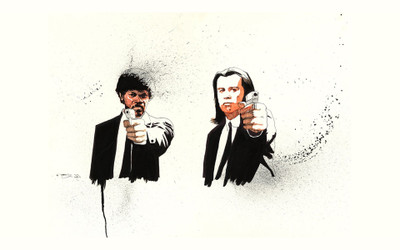 

Akhuratha Wall Poster Pulp-Fiction-fan-art-Quentin-Tarantino-movies-Samuel-L.-Jackson Paper Print(12 inch X 18 inch, Rolled)
