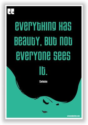 

Aabhaas Wall Poster Everything has Beauty Motivational by Zig Zigler Paper Print(12 inch X 18 inch, Rolled)