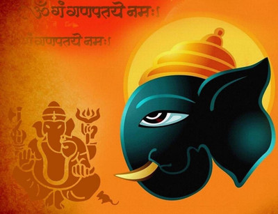 

Akhuratha Wall Poster -ganesha-imprint-pc- Paper Print(12 inch X 18 inch, Rolled)