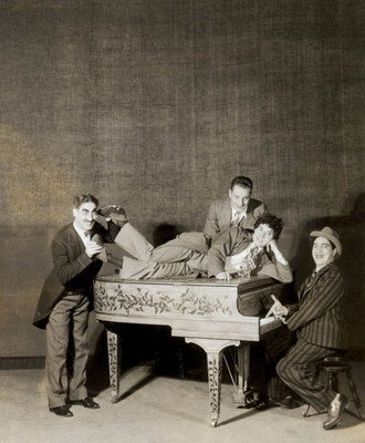 Aabhaas Wall Poster Marx Brothers Paper Print(12 inch X 18 inch, Rolled)