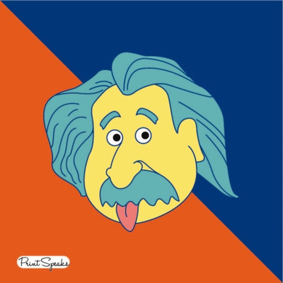 

Aabhaas Wall Poster AlbertEinstein Paper Print(12 inch X 18 inch, Rolled)