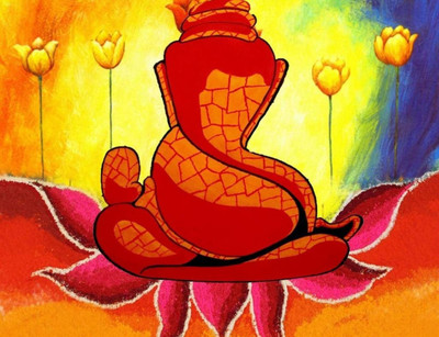 

Aabhaas Wall Poster -ganpati-desi-pc-imadypybqzda Paper Print(12 inch X 18 inch, Rolled)