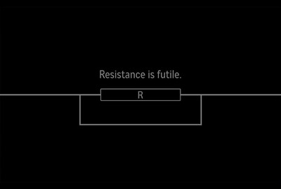 

Wall Poster Resistance is Futile Paper Print(12 inch X 18 inch, Rolled)