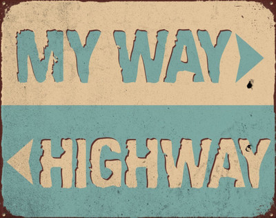 

Aabhaas Wall Poster My Way Highway Paper Print(12 inch X 18 inch, Rolled)