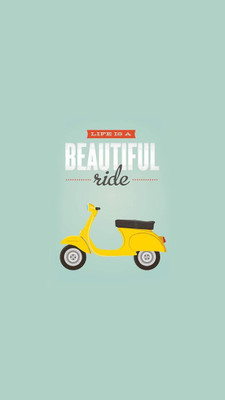 

Aabhaas Wall Poster Life is a Beautiful Ride Paper Print(12 inch X 18 inch, Rolled)