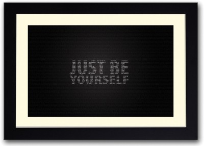 

Akhuratha Wall Poster Just Be Yourself Typography Paper Print(12 inch X 18 inch, Rolled)