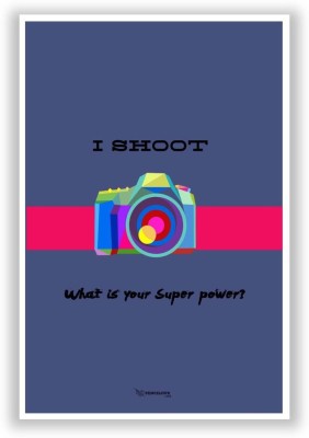 

Akhuratha Wall Poster I Shoot | What Is Your Superpower Motivational Paper Print(18 inch X 12 inch, Rolled)