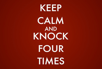 

Wall Poster Keep Calm And Knock Times Paper Print(12 inch X 18 inch, Rolled)