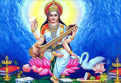 

Akhuratha Wall Poster god-s-religious-ganesh-ji-non-tearable-synthetic-material- Paper Print(12 inch X 18 inch, Rolled)