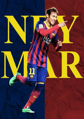 

Akhuratha Neymar Fine Quality Wall Poster Paper Print(12 inch X 18 inch, Rolled)
