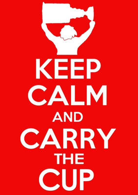 

Aabhaas Wall Poster Keep Calm And Carry The Cup Paper Print(12 inch X 18 inch, Rolled)