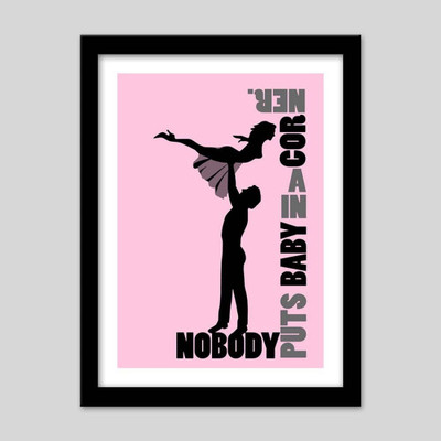 

Aabhaas Wall Poster Dirty Dancing & Wall PosterMounted Paper Print(12 inch X 18 inch, Rolled)